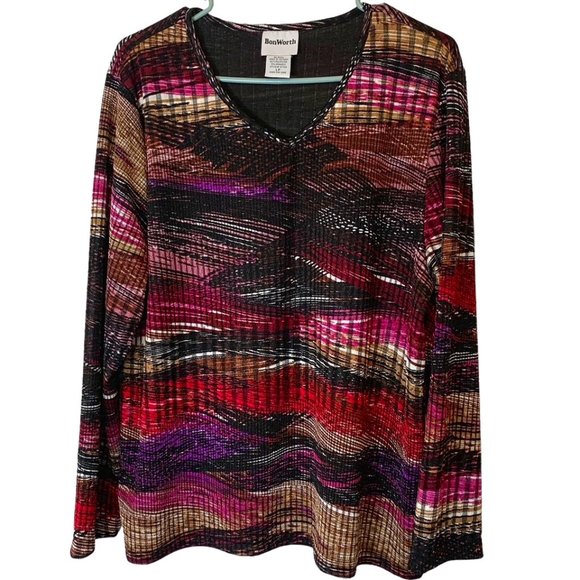 BonWorth Top Womens LP Multi-Color with Black Base - Picture 1 of 10